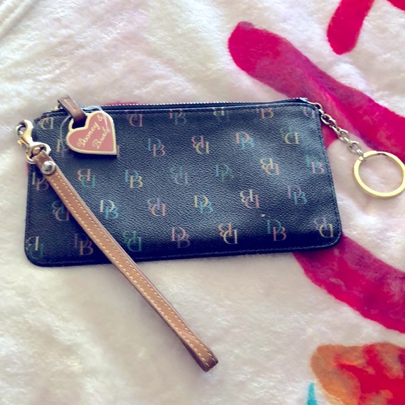 Dooney & Bourke Handbags - Dooney & Bourke leather multi color DB wristlet